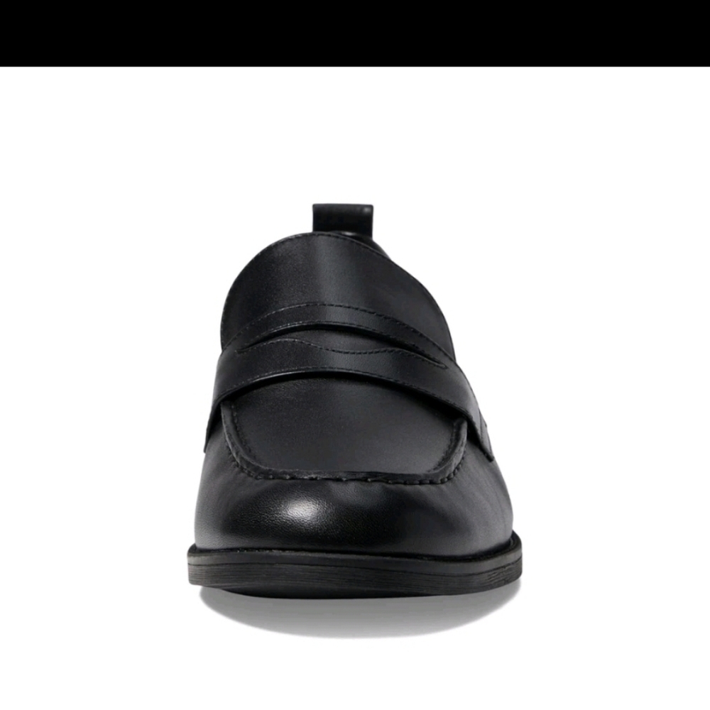 Cole Haan Men's Stassi Penny Loafer Leather Shoes - Black - Picture 3 of 9